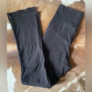 H&M MAMA Flared Rib-knit Maternity Pants